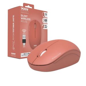 Port Connect Collection II USB-A Type-C 2.4Ghz Wireless Mouse Terracota - 900542
