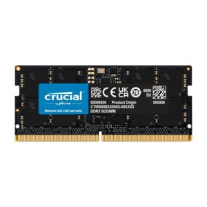 Crucial 8GB (1x8GB) 5600MHz DDR5 SO-DIMM Notebook Memory - CT8G56C46S5